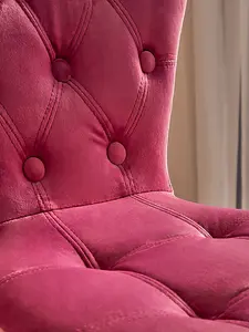 Maison by Premier Pink Velvet Buttoned Home Office Chair