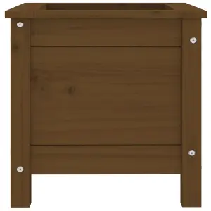 Berkfield Garden Planter Honey Brown 40x40x39 cm Solid Wood Pine