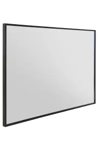 MirrorOutlet Artus - Black Aluminium Edged Wall Mirror 35" X 24" (90CM X 60CM)