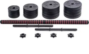 Ironman 30Kg Standard Dumbbell And Barbell Set