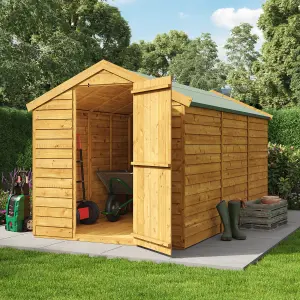 BillyOh Super Saver Overlap Apex Wooden Shed - 12x6