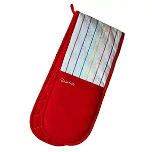 Sur La Table Colour Me Happy Multi Coloured Stripes Double Oven Glove