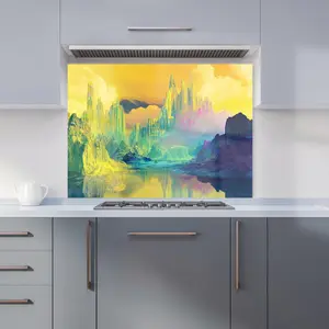 Elena Sable: 00047 Premium Glass Kitchen Splashback W900mm x H650mm