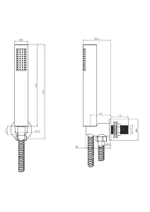 Keenware KBV-012 Malibu Concealed Two Outlet Shower Valve Wall Kit: Chrome