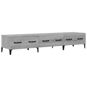 Berkfield TV Cabinet Grey Sonoma 150x34,5x30 cm Engineered Wood