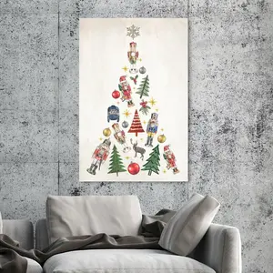 Fun Christmas Tree - Wrapped Canvas Painting 91 cm H x 61 cm W