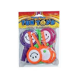 Henbrandt Tamborine Party Favours (Pack of 12) Multicoloured (One Size)