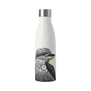 BUILT Stainless Steel Water Bottle Insulated 540ml Sport Silver Gym Travel Flask