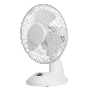 Hardys 9" Oscillating Desk Fan 2 Speed Tabletop Electric Office Pedestal Cooling Air