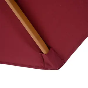 Lakewood 300cm Market Parasol Red