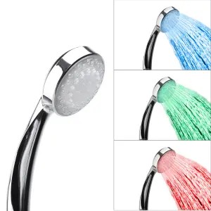 Shower Head LORDAL With LED Lights Silver