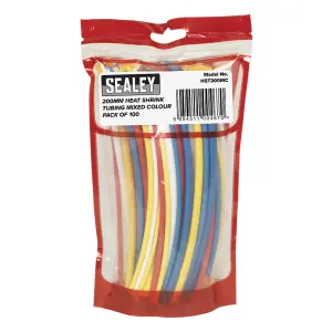 Sealey Heat Shrink Tubing Mixed Colours 200mm 100pc HST200MC