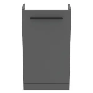 Ideal Standard i.life S Slimline Matt Quartz grey Freestanding Bathroom Vanity unit (H) 740mm (W) 410mm