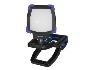 Faithfull Power Plus 30W Rechargeable Clip Light with USB Charging