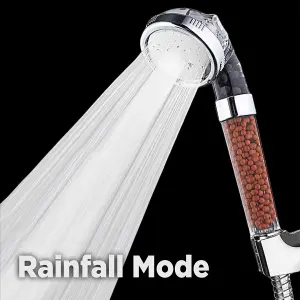 Uppower Shower Head, Ionic Shower Head 3 Modes High Pressure Water Saving Shower Heads