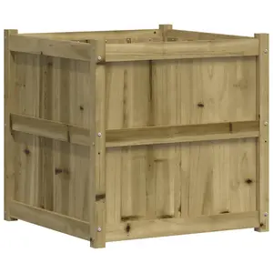 Berkfield Garden Planter 70x70x70 cm Impregnated Wood Pine