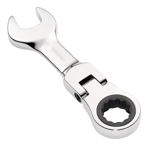 Draper Tools HI-TORQ Metric Stubby Flexible Head Ratchet Combination Spanner, 16mm