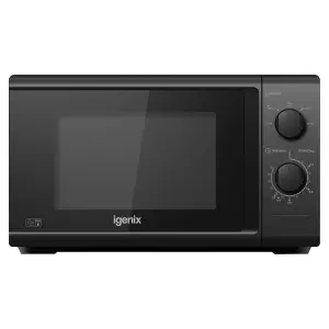 Igenix IGM0820B Solo Microwave, 35 Minute Timer, 800W, Black