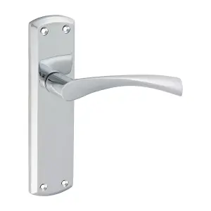 Timco - Zeta Latch Handles  - Polished Chrome (Size 175 x 45 - 2 Pieces)