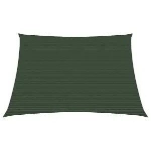 Berkfield Sunshade Sail 160 g/m2 Dark Green 3/4x2 m HDPE