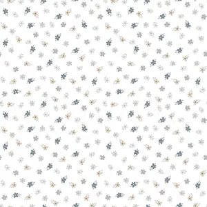 Galerie Little Explorers 2 Silver Five Leaf Flower Wallpaper Roll