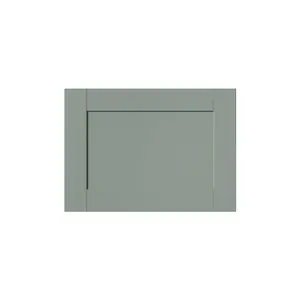 GoodHome Ashmead Matt reed green Drawer front, bridging door & bi fold door, 356mm x 16mm x 497mm