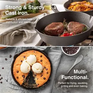 Cast Iron Cookware Set - 3 Pans