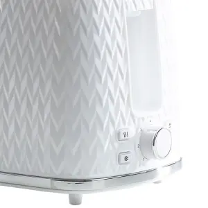 Daewoo Argyle White Microwave Kettle and Toaster Set 800W 20L, 2 Slice, 3000W Jug