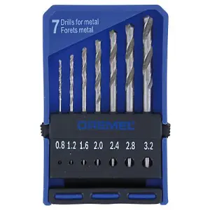 Dremel 7 piece Metal Drill bit set - 628