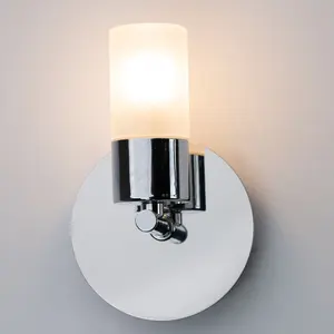 Polished Chrome 3W Single LED Bathroom Wall Light