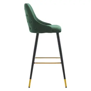 77cm Stool (Set of 2) Dark Green