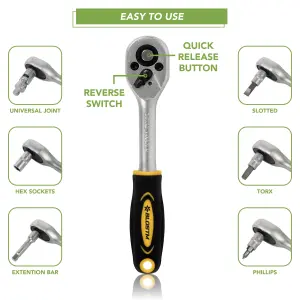 BLOSTM Socket Wrench Set - 46 Piece