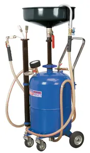 Sealey Mobile Oil Drainer with Probes 35L Air Discharge AK456DX