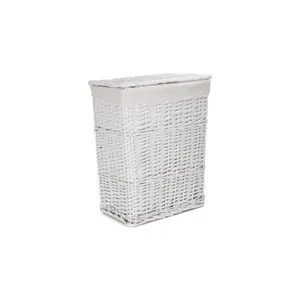 Wicker Laundry Hamper Basket Small (50 cm x 25 cm x 38 cm)