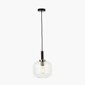 Minimalist Industrial Glass Pendant Light