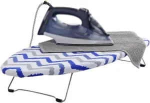 AAMEN Table Top Ironing Board With Hook For Storage, Non-Slip Feet Ironing Board