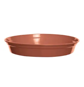 Pack of 5 Plant Pot Saucers Plastic Terracotta Colour for 5 & 6 Inch Pots