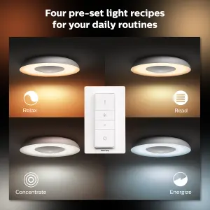 Philips Hue White Ambiance Still Ceiling Light Aluminium