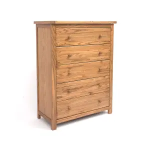 Trivento 5 Drawer Chest of Drawers Wood Knob