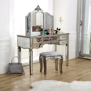 Melody Maison Ornate Triple Dressing Table Mirror - Tiffany Range