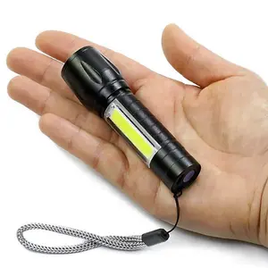 Pocket High Powered LED Torch Rechargeable Military Grade with Case