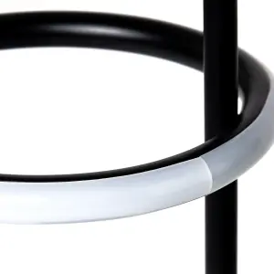 Inlight Belle Round Matt Black Integrated LED Table lamp