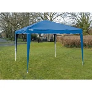 Draper Concertina Gazebo, 3 x 3m, Blue 76940