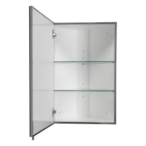 Croydex Avisio Corner Single Bathroom Wall cabinet With Mirrored door (H)720mm (W)450mm