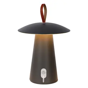 Lucide La Donna Modern Table Lamp Outdoor 19,7cm - LED Dim. - 1x2W 2700K - IP54 - 3 StepDim - Anthracite