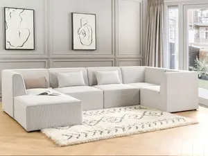 Sofa with Ottoman LEMVIG Off-White Left Hand