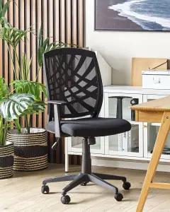 Beliani Modern Office Chair Black BONNY