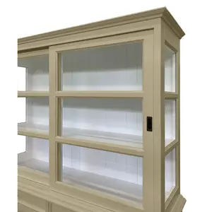 Jacksonport Display Cabinet Beige/White