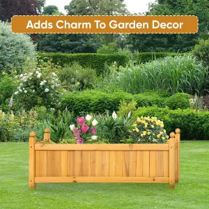 Wooden Garden Flower Planter - Large