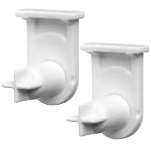 SPARES2GO Door Hinge Support Socket for Bosch fits Neff Fridge Freezer (Pack of 2, White)